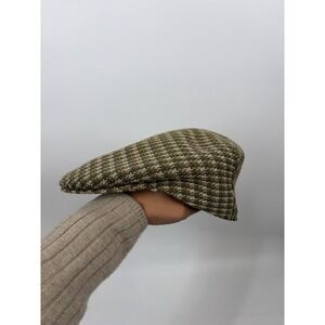 Kangol Wentworth Pembrok 504 Cap Mens Large Green Pattern Ivy Hat VTG